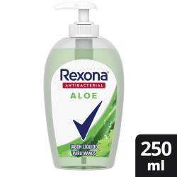 Jabón Líquido Manos Antibacterial Aloe Disp Rexona x 250 cc.