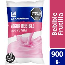 Yogur Sachet Sabor Frutilla La Anónima x 900g.