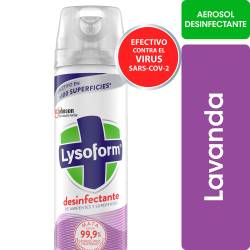 Desinfectante de Ambientes y Elimina Olores Lysoform Lavanda en Aerosol 360 cc