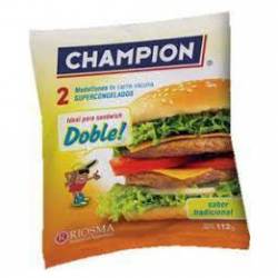 Medallón Hamburguesa Champion. x 2 u. 112 GR