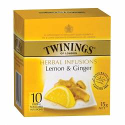 Te en Saquitos Limón y Jengibre Twinings x 10 Un.