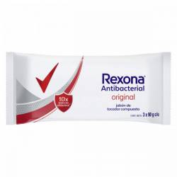 Jabón de Tocador Antibacterial Original  Rexona. x 3 u. 270 g.