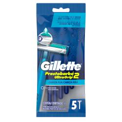 Maquina de Afeitar Descartable Gillette x 5 Un.