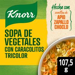 Sopa de Vegetales con Fideos Caracoles Knorr x 107 g.