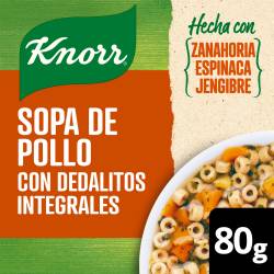 Sopa de Pollo con Dedalitos Integrales Knorr x 80 g.