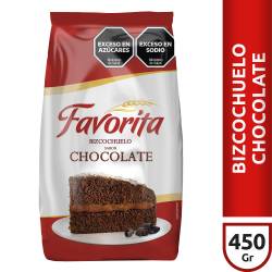 Polvo para Preparar Bizcochuelo Fortificado Chocolate Favorita x 450 g.
