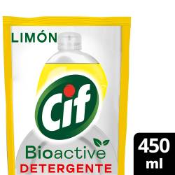 Detergente  CIF  Bioactive Limón Doypack 450 ml