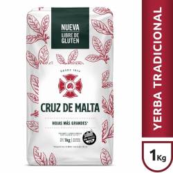 Yerba Mate Tradicional con Palo Cruz de Malta x 1 Kg.