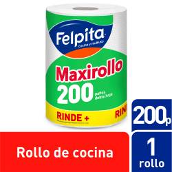 Rollo de Cocina Blanco Maxirollo X200P Felpita x 1 Un.