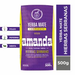 Yerba Mate con Palo Hierbas Serranas Amanda x 500 g.