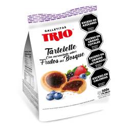 Tartellete con Frutos Del Bosque Trío x 300 g.