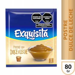 Postre en Polvo Dulce de Leche Exquisita x 80 g.