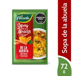 Sopa de la Huerta con Fideos y Vegetales Alicante x 72 g.