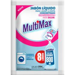 Jabon Liquido Ropa con Suavizante Multimax x 200 cc.
