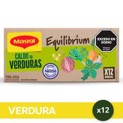 MAGGI Caldo de Verdura Menos Sodio x 12u.