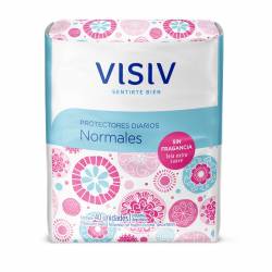 Protector Diario sin Fragancia Pocket Visiv x 40 Un.