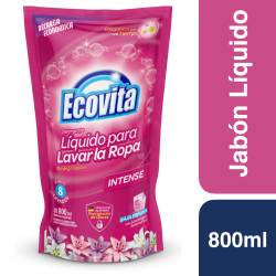 Detergente Liquido Ropa Eco Int Doypack Ecovita x 800 cc.