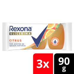 Jabón Glicerina Citrus Rexona x 270 g.
