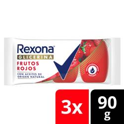Jabón Glicerina Frutos Rojos Rexona x 270 g.