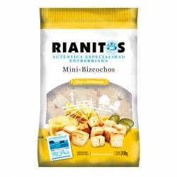 Mini Bizcochos Oliva & Parmesana Rianitos x 200 g.