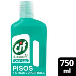 Limpiador Liquido Piso Bioactive Oxygel Cif x 750 cc.