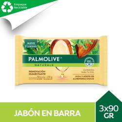 Jabón De Tocador Palmolive Naturals Alga Y Almendra Dulce 90 G 3 U