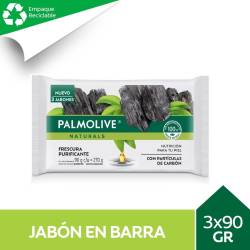 Jabón De Tocador Palmolive Naturals Charcoal 90 G 3 U