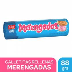 Galletitas de Vainilla Rellenas Sabor Frutilla Merengadas x 88 g.