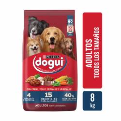 Alimento Seco Perro Adulto Carne/Pollo/Carne/Vegetales Dogui x 8 Kg.