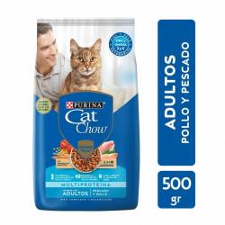 Alimento Seco Gato Adulto Pescado Cat Chow x 500 g.