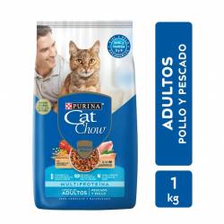 Alimento Seco Gato Adulto Pescado Cat Chow x 1 Kg.