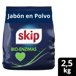 Jabon en polvo  SKIP  Bio-Enzimas Baja espuma 2,5 Kg