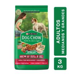 Alimento para  perro Adulto Mediano & Grande Carne y Pollo Dog Chow x 3 kg.