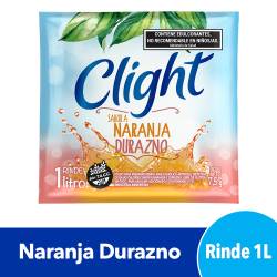 Jugo en Polvo Clight Naranja Durazno 7,5g