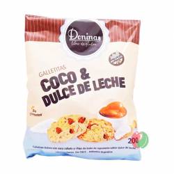 Galletitas con Coco y Dulce de Leche sin Tacc Doninas x 200 g.