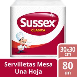 Servilleta Sussex Clásica hoja simple 80 un
