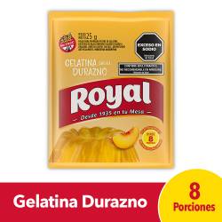 Gelatina en Polvo Durazno Royal x 25 g.