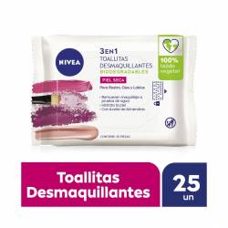 Toallitas Desmaquillantes 3 en 1 Nivea x 25 Un.