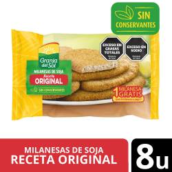 Milanesa de Soja Tipo Casera  x 8 Un. Granja Del Sol x 660 g.
