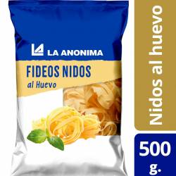 Fideos al Huevo Nido 2 La Anónima x 500 g.