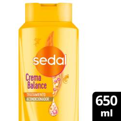 Acondicionador Crema Balance Hidratante Sedal x 650 cc.