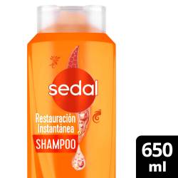 Shampoo Restauración Instantánea Hidratante Sedal x 650 cc.