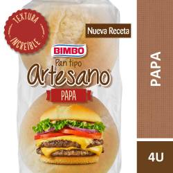 Pan para Hamburguesas de Papa Artesano x 4 Un. Bimbo x 240 g.