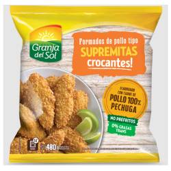Supremitas de Pollo Rebozadas Granja Del Sol x 480 g.