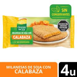 Milanesa de Soja con Calabaza x 4 Un. Granja Del Sol x 330 g.