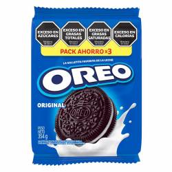 Galletitas Oreo Rellenas con Crema Sabor Original 354g