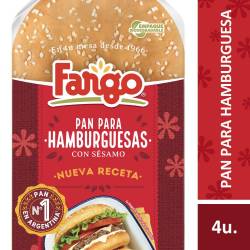 Pan para Hamburguesas con Sésamo x 4 Un. Fargo x 210 g.