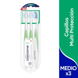 Cepillo Dental Limpieza Complete 3x2 Sensodyne x 3 Un.