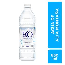 Agua Eco de los Andes sin gas Botella 850cc x1