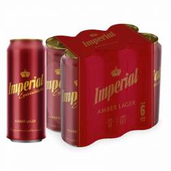 Cerveza Roja x 6 Un. Imperial x 473 cc.